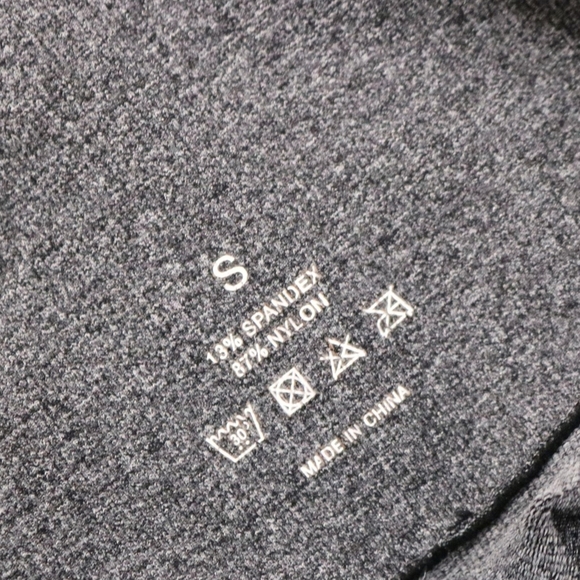 NVGTN Heather Charcoal Gray Seamless Athletic Workout Leggings Size Small - Picture 5 of 5